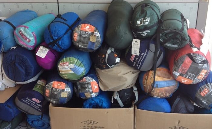 Sleeping bags to be donated to people in need in San Francisco