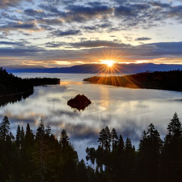 Emerald Bay Sunrise Sunburst - Lake Tahoe - IncAdventures