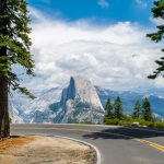 Yosemite National Park travel guide Road to Glacier point in Yosemite National Park