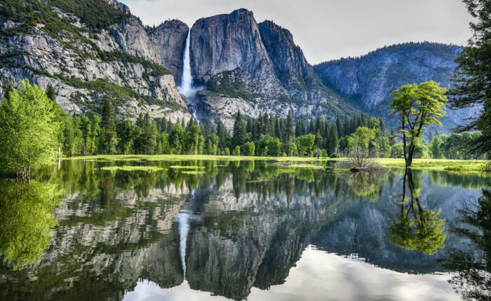 Explore the spectacular Yosemite Falls in a guided tour of Yosemite National Park, California.
