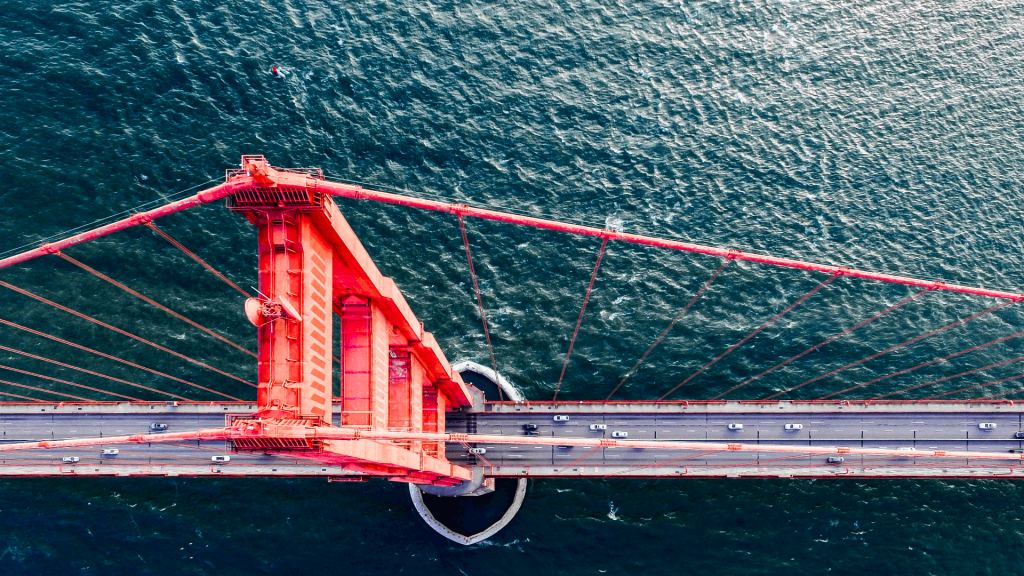 A unique bridge with cars on it, offering a range of things to do in San Francisco.